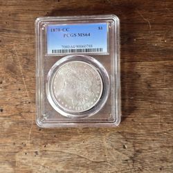 1878, 1879, 1881 CARSON CITY MORGAN HEAD 1 OZ SILVER DOLLARS PCGS MS63 AND MS64 CERTIFIED UNCIRCULATED PROOFS $1 COINS