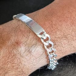 Elegant 925 Sterling Silver 8 Inch Bracelet 