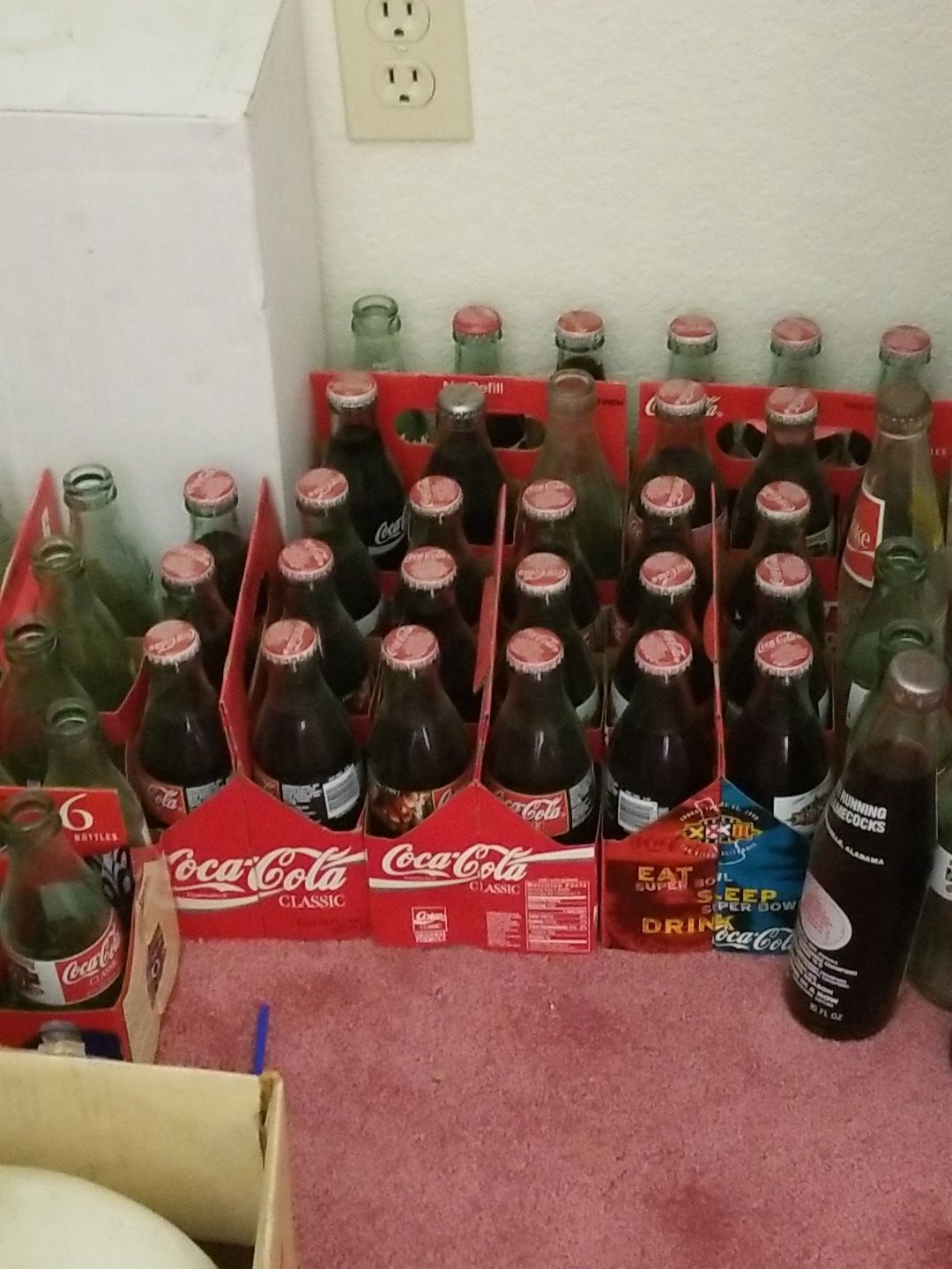 Old coke bottles