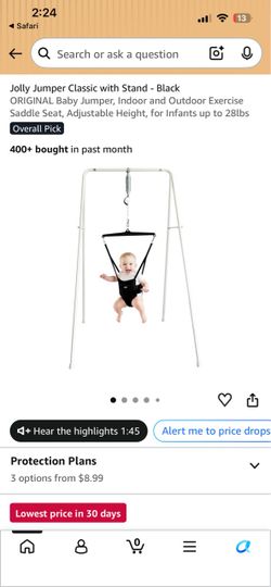 Jolly Jumper Classic Baby Jumper with Stand