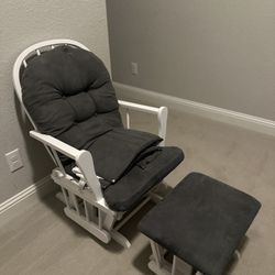 Storkcraft glider and ottoman 