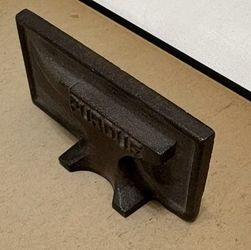 Vintage Purdue University Cast Iron Miniature Anvil Paperweight