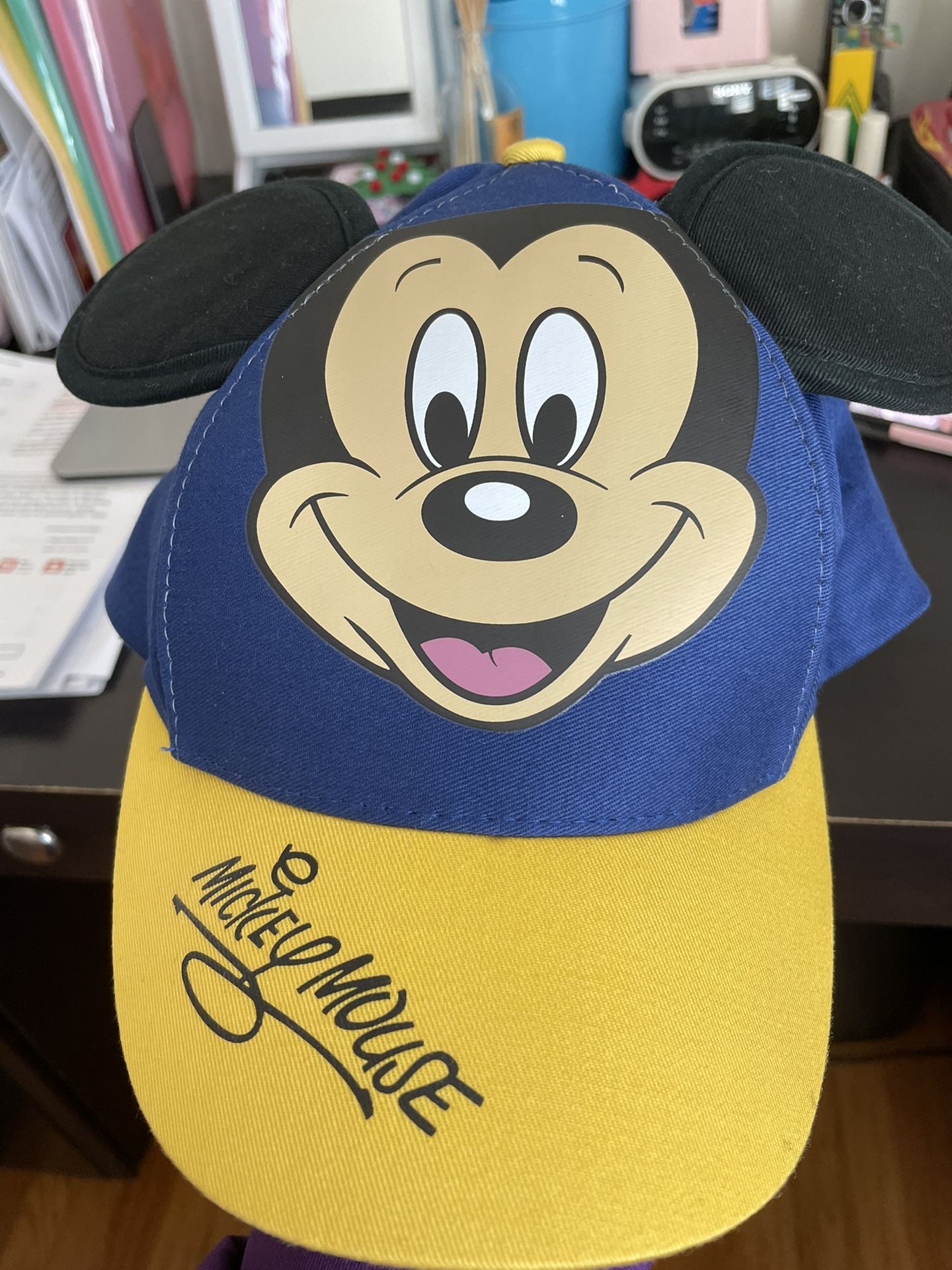Disney Boys Mickey Mouse Baseball Cap with 3D Ears (Ages 2-7)