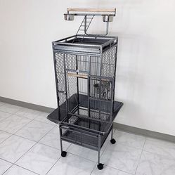 $125 (New in box) Large 61” parrot bird cages with rolling stand for cockatiels parrot parakeet lovebird finch 
