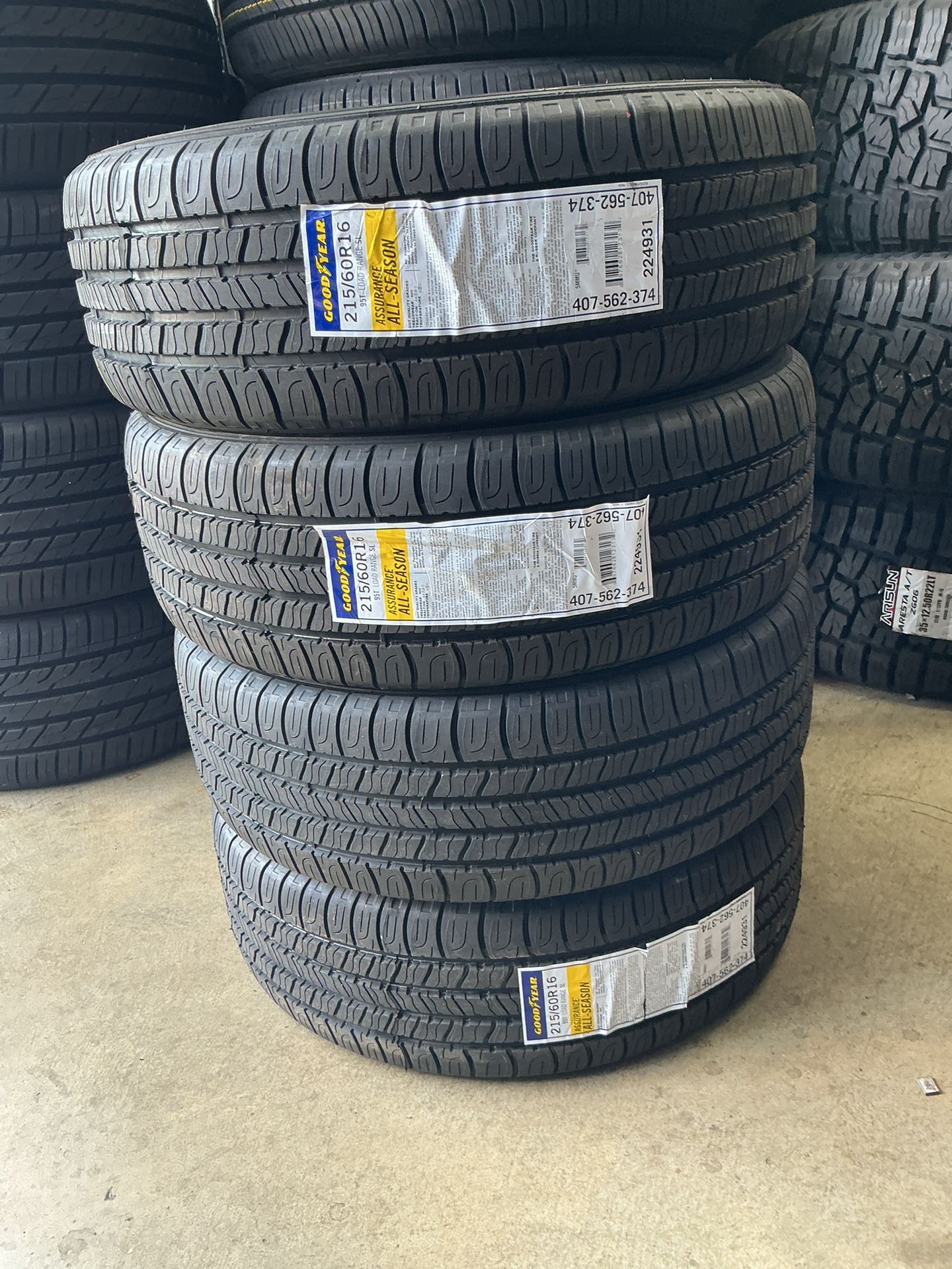 215 60 16 Goodyear assurance all-season