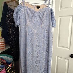 Blue lace dress