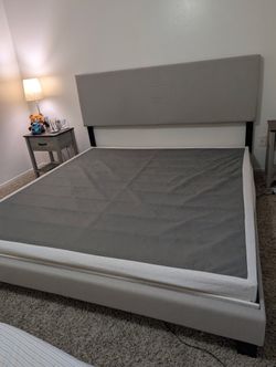 Bed Frame With Nightstands