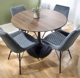 New 5 Piece Round Dining  Or Kitchen Set