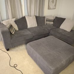 Sectional With Ottoman