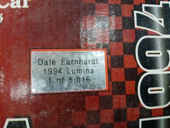 Dale Earnhardt 1:24th Scale Car Bank.$75