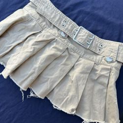 XO Kitty x Forever 21 Hello Kitty Khaki Mini Skirt Size XS