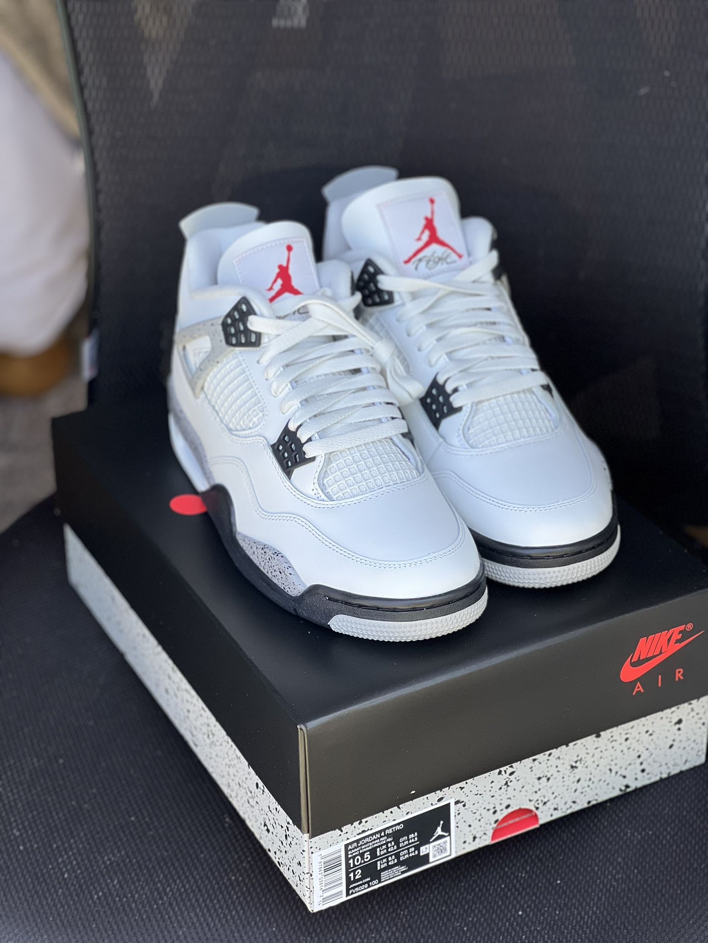 Jordan 4 White Cement Size 10.5 DS