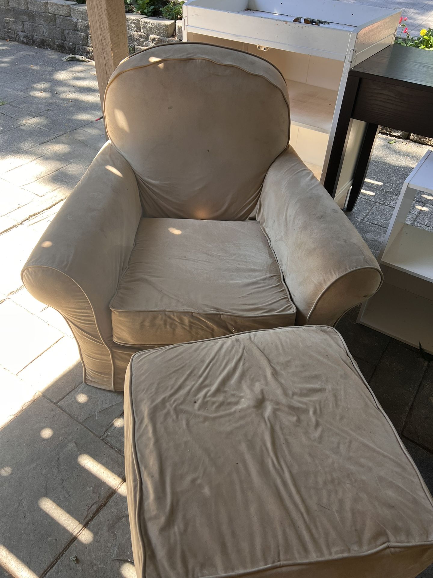 Desk, Changing Table, and Chair