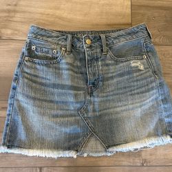 American Eagle Denim Mini Skirt Size 2