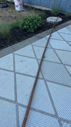 Antique bamboo fishing rod pole