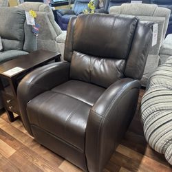 Foxcroft Leather Power Recliner