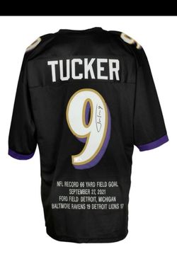 Justin Tucker Signed Baltimore Ravens Jersey #9