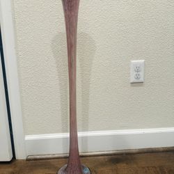Tall Decorative Glass Floor Vase – Unique Statement Piece