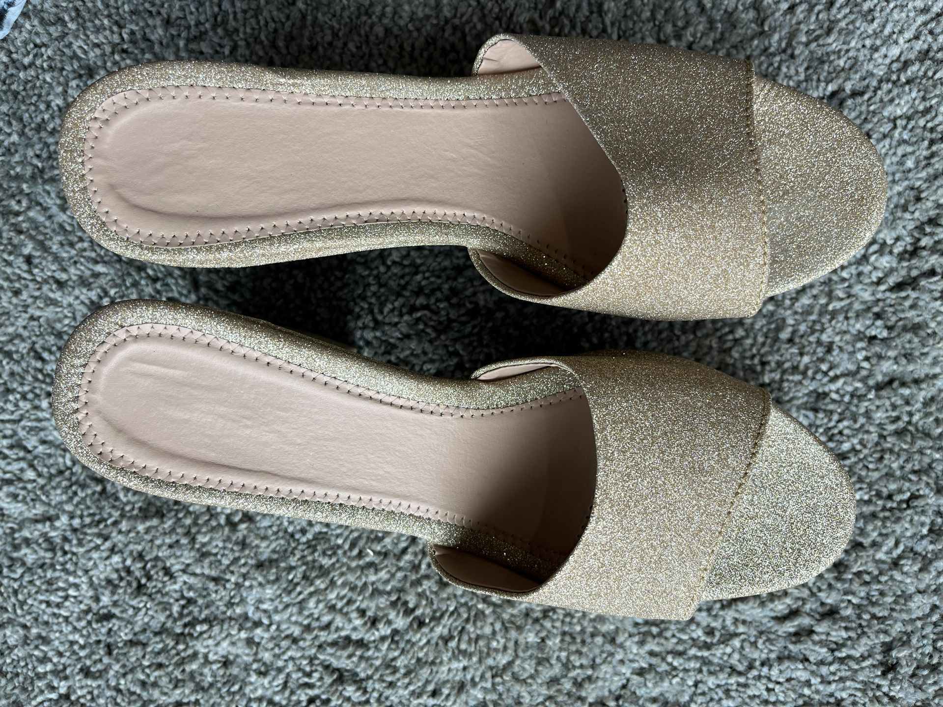 Glitter Platform Heels