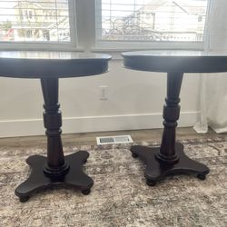 2 Wood Side Tables