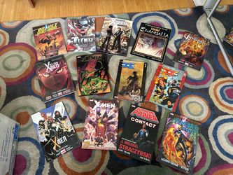 Hard cover comics/gradfic novels