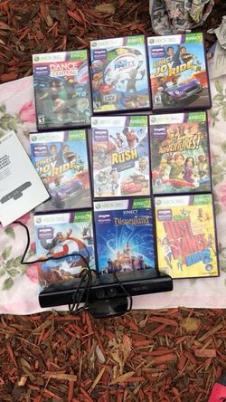 Kinect for the Xbox 360 with 9 games