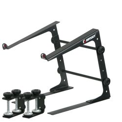 Odyssey LSTAND, DJ Table Top Laptop Stand with Clamps - Black