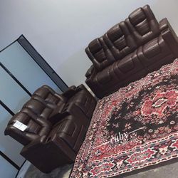 New 💫 Owners Box Power Reclining Sofa And Loveseat Set | 39$ Down Payment 💥 Showroom Available 