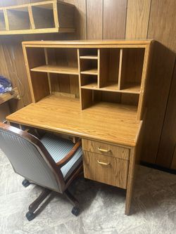 Hard Wood desk And Chair