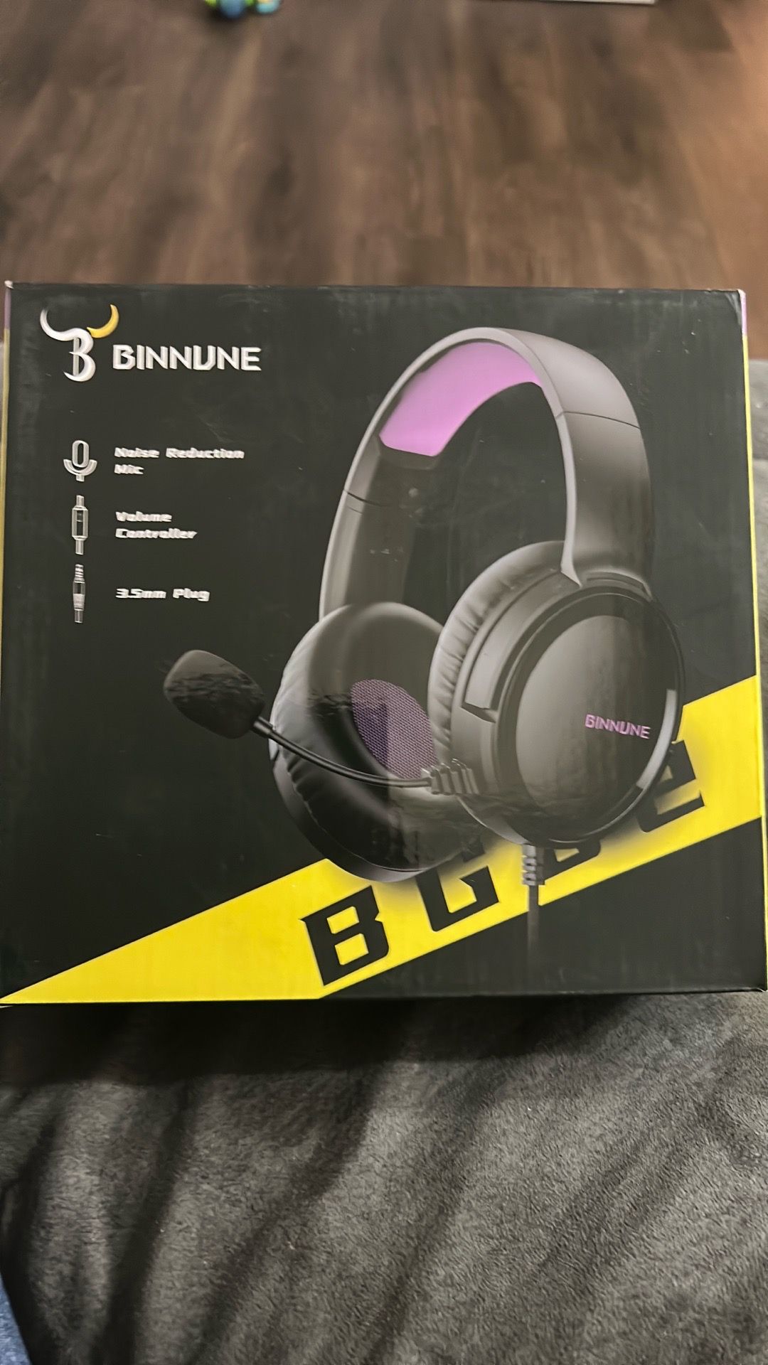 BINNUNE Gaming Headphones New