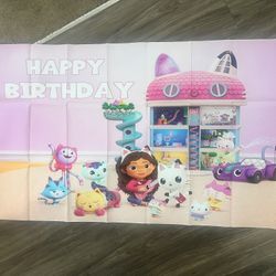 Gabby’s Dollhouse Birthday Banner / Girl Costume