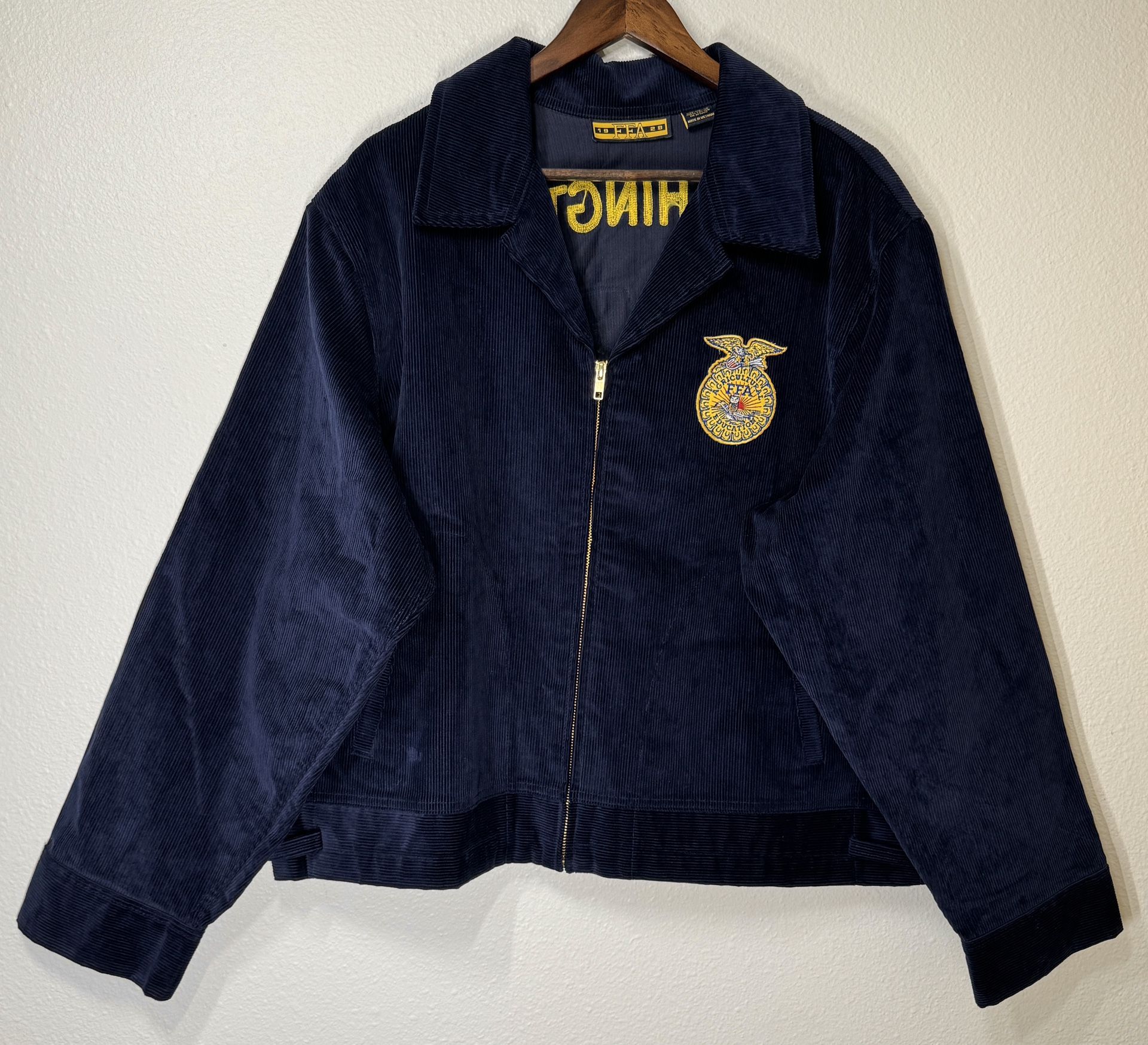 FFA Corduroy Jacket Agricultural Education Washington Ferndale 100-50