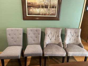 Four Dining Chairs: Two Sets