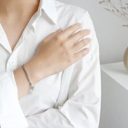 NEW Vintage Hip Hop Punk 925 Sterling Silver Bracelet for Men, Keel & Box Chain