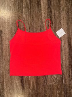 American Eagle Women's Camisole Red Size L Regular 1 Pack Sleeveless Top