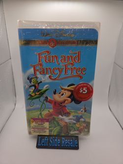 Walt Disney : Fun & Fancy Free ( VHS , 2000 ) - Brand New - Gold Collection -