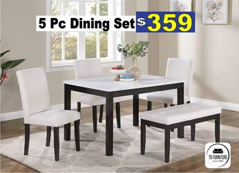 5 Pcs Dining Set, furniture, comedores, table, Sillas, 