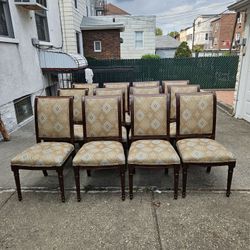 Beautiful   12 Louis XVI Style Custom Chairs 