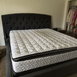 King Size Bed Frame & Pillow top Mattress