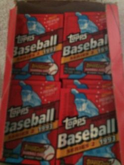 Baseball Cards: Topps 1993 Wax Packs