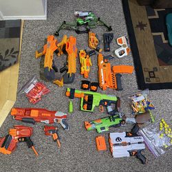 NERF GUNS WITH BULLETS 