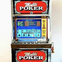 Classic IGT 25c Video Poker Slot Machine - 5 Different Games  with Stand & Stool 