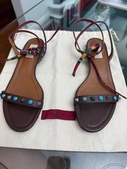 Valentino Garavani Studded Flat Sandals