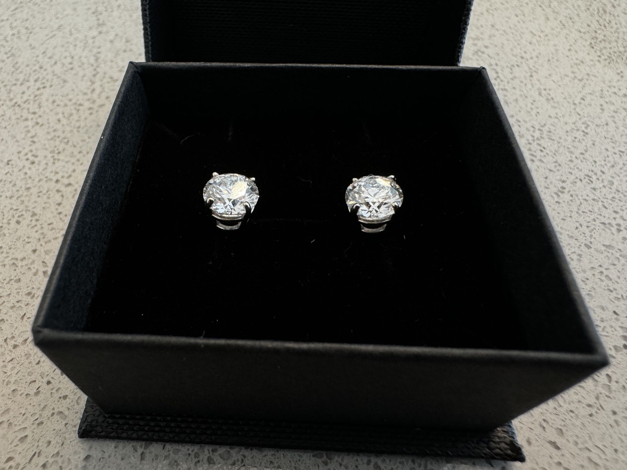 2 ctw IGI Certified Lab Grown Diamond Studs