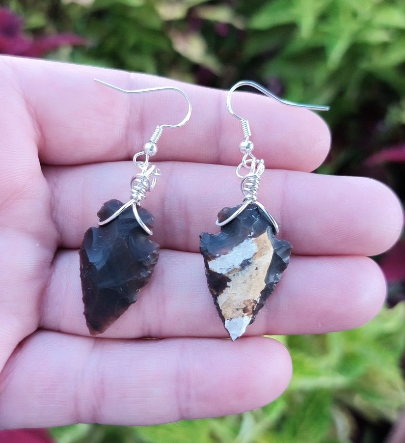 Handmade Native American style earrings (Jasper)