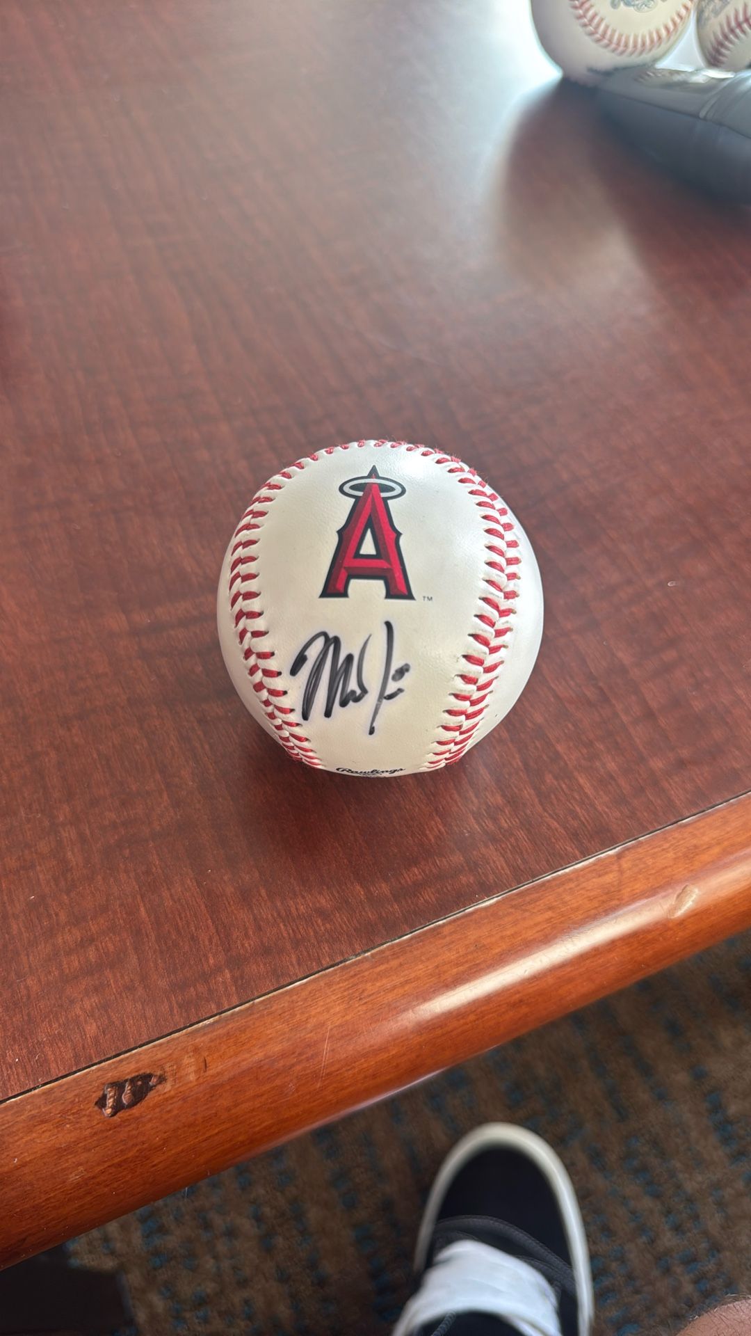 Mike Trout Signed Ball