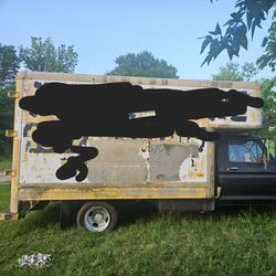 Scrap aluminum uhaul box possible camper or storage shed