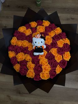 HELLO KITTY SPOOKY ETERNAL ROSE BOUQUET 🧡✨