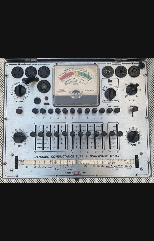 The EICO Model 666 Dynamic Conductance Tube & Transistor Tester's