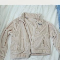 Cream Columbia Fleece Jacket